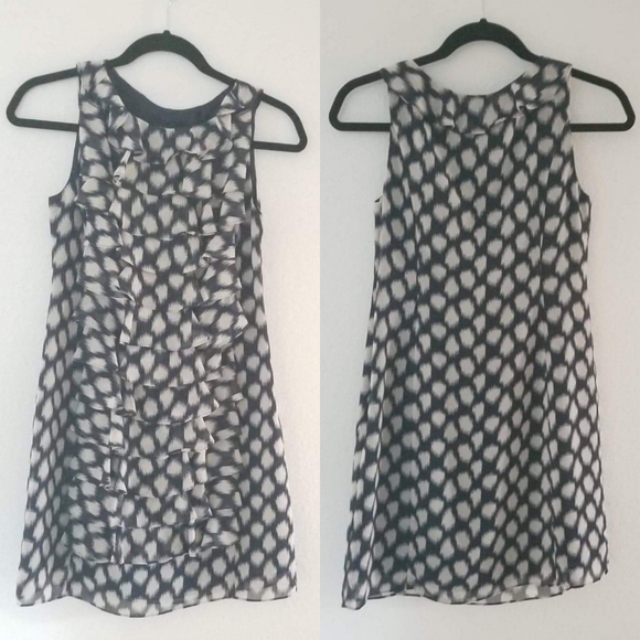 Adrianna Papell Dresses & Skirts - Adrianna Papell blue white ruffle sleveledress  2P